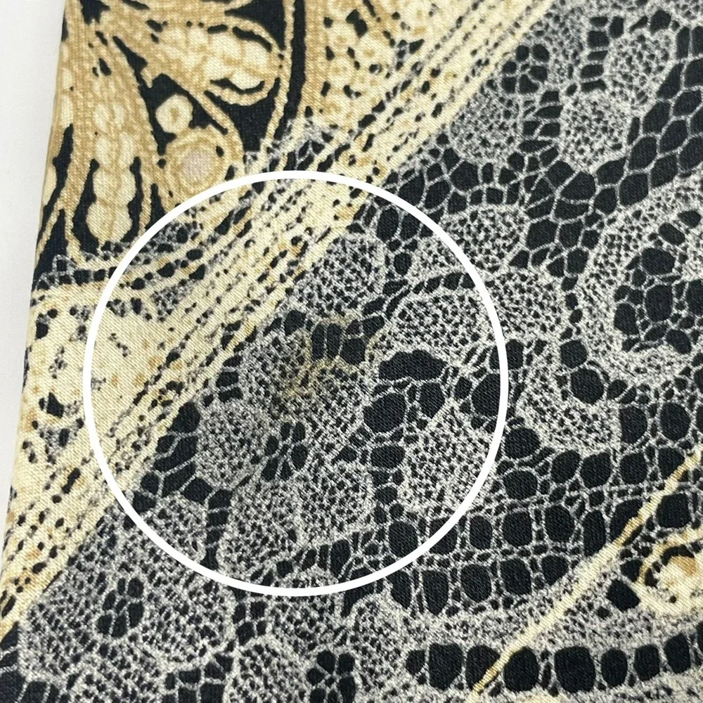 Christian Lacroix Tie Floral Lace Print Stripe Silk Necktie Made in Italy Formal